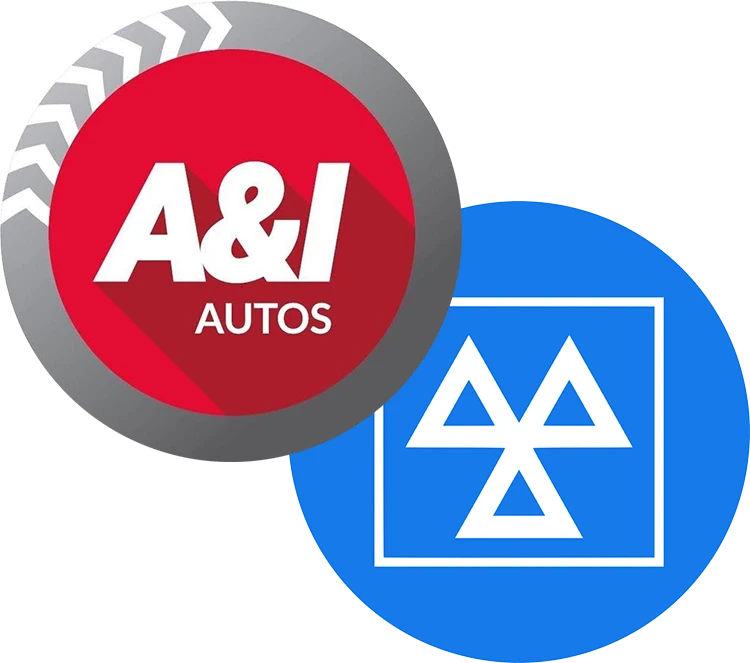 A&I Autos logo and MOT logo